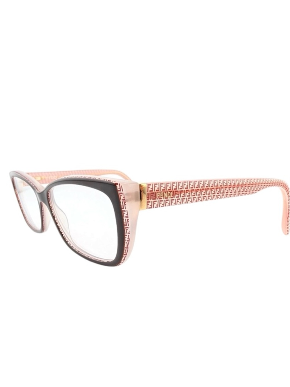Fendi FF Monogram Prescription Rectangle Cat Eye Glasses Frames FF0003 7PH ITALY - Picture 5 of 16